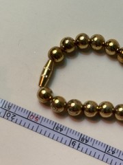Vintage Baby Pink Glass Bead Necklace Gold Tone Barrel Clasp MCM 1950s – 1960s