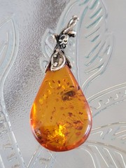 Vintage Sterling Silver Amber Ring/Earrings & Pendant Same Day Shipping Read