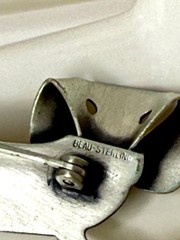 Beau Sterling 925 Dachshund Dog Brooch Pin – Vintage Figural Silver 2in