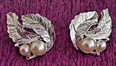 Clip-On Earrings Lot of 3- Includes one pair Sarah Coventry 1964 Silver Splendor