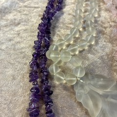 Vintage Modern Jewelry Lot Of 9 Natural Gemstone Semi precious Stones