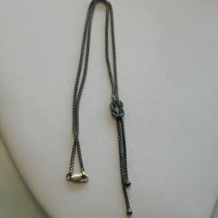 925 Sterling Silver Knotted Rope Necklace Chain Jewelry 21 Inches