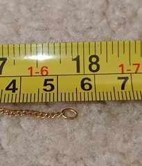 Vtg Sara Coventry Gold Tone Flower Pink Rhinestone Chain 17.75″ Signed Necklace