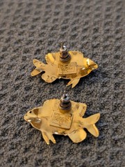 Lunch At The Ritz Pierced Fish Earrings