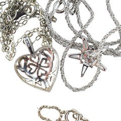 Lot 15pc WEARABLE Sterling Silver Jewelry Necklaces Earrings Art Deco Etc