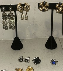 Vintage Jewelry Lot Mixed Estate 1950s+ Silver Jade Pearls Rings Earrings