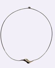 Vintage Modernist Sterling Silver Gerhard Herbst Studio Collar Necklace Signed