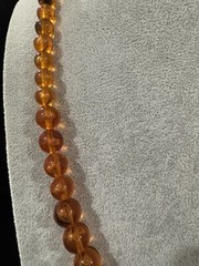 Stunning Amber Lucite Graduated Beaded 1960’s Necklace