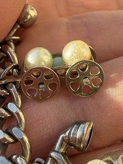 Vintage Silver Tone Charm Bracelet Some Moveable Windmill Wishing Well Wagon 7″