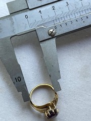 Vintage 17mm size (6.5 in USA) fancy ring 14k gold filled USA made