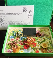 Joan Rivers Retired 5 in 1 Interchangeable FLOWER PIN SET:Pansy_Orchid_Rose etc