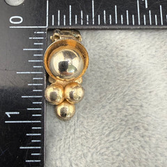 Vintage Barclay Clip On Earrings Gold Tone Signed