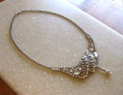 ASTRA BY Joseph Wiesner Asymmetric Necklace w/ Crystals in Varied Shapes