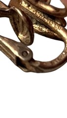 VTG Sterling Silver 925 Floral Ear Climber Swirl Earrings Gold Plated Clip On