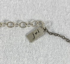J&I Jessica & Ian Gibson Sterling Silver Copper Modernist Style Necklace 37 Gms
