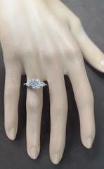 Vintage Platinum Engagement Ring 2.03CT.Natural Round Shape Diamond Circ 1950’s