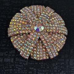 Vintage AB Crystal Brooch Pin Brooch