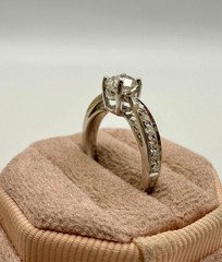 18 Karat White Gold .30ctw / 0.78ct G-I2 Diamond Ring