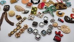 Craft Jewelry Pieces Junk Drawer Lot 50 Different Pieces