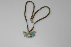 VTG late 60’s HTF Laurel Burch Necklace tian tsui inspired Butterfly bead bug