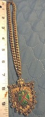 Scottish Enameled Emblem Necklace Antique