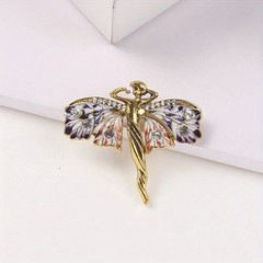 Vintage Art Nouveau Style Fairy Nymph Pendant Brooch Shawl Pin Jewelry Gift