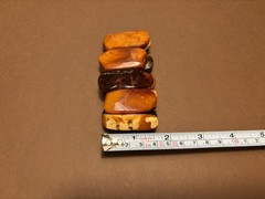 OLD GENUINE BALTIC AMBER BRACELET 51g.