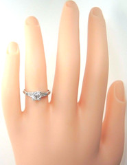 Antique Art Deco Diamond Engagement Platinum Ring Size 6 UK-L1/2 EGL USA
