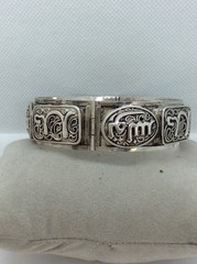 1900-1950 Tunisa 925 Silver Bracelet North Africa French HALLMARK