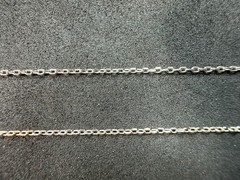 1.03g Vintage Sterling Silver 925 Adjustable Cable Chain Necklace 17 in