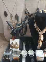 Vintage-Modern Costume Jewelry Mix Lot 20+ Necklaces Watches Earrings Bracelets