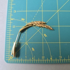 Vintage Biagi Italy Gold Plated Wheat Stick Pin