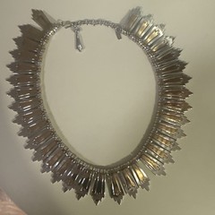 RARE 1976 MONET ‘COLLETA’ MIXED METAL EGYPTIAN COLLAR NECKLACE
