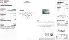 Art Deco Diamond Engagement Ring 1.20ct D VS1 Ideal Platinum IGI Original 1920’s