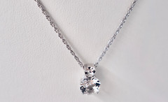 Swarovski Brilliance Necklace Solitaire Rhodium Plated 16 – 18″ N644