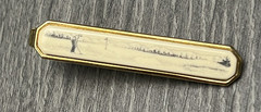 Vintage SWANK Men’s Gold Tone Golf Scene Tie Clip Bar in Original Box