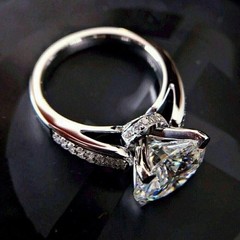 4.20Ct Art DecoRound Cut Lab-Created Diamond Anniversary 14K White Gold FN Ring