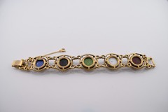 Vintage 1970’s Celebrity Moroccan Matrix Panel Bracelet by Delizza & Elster