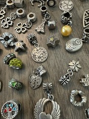 Huge Vintage/Modern Charms 110 Piece Lot Variety Sizes/Styles Unsigned
