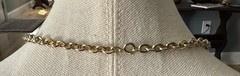 Beautiful Vintage 1970’s Goldtone Anchor Chain Necklace 28”