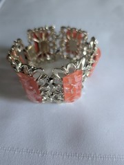 Moon Confetti Lucite Bracelet Mid-Century Retro Modernist Eames Era