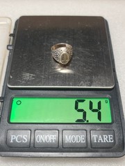 Vintage Silver 875 Ring Soviet Vintag1980 Olympics Moscow size 8,75. 18,75 mm.
