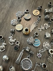 Huge Vintage/Modern Charms 110 Piece Lot Variety Sizes/Styles Unsigned