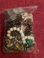 Lot Vintage Costume Jewelry Modern Mixed Wear Craft Resell Necklace Earrings Etc