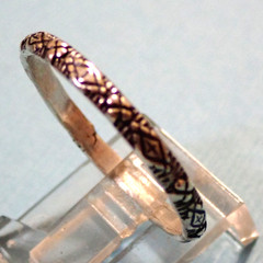 3 Bands Stone Bark Silpada Indent Thin Design Rings Sizes 11.25 & 11.5 Silver