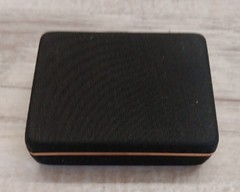 ✅VTG Swank Gold Tone & Black Cabochon Cufflinks Studs Dress Set in Original Box