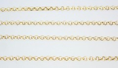 Glowing Vintage 16.5” Solid 9K Yellow Gold 2mm Belcher Chain Necklace 1990