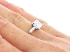 Antique 1.61Ct Diamond and Platinum GIA Certified Ring Circa 1925