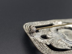 Vintage Max Neiger Egyptian Revival Pharaoh Brooch Czech Art Deco Pin