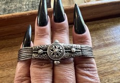 Vintage European Silver 7 Strand 8 Inch Bracelet From The Netherlands
